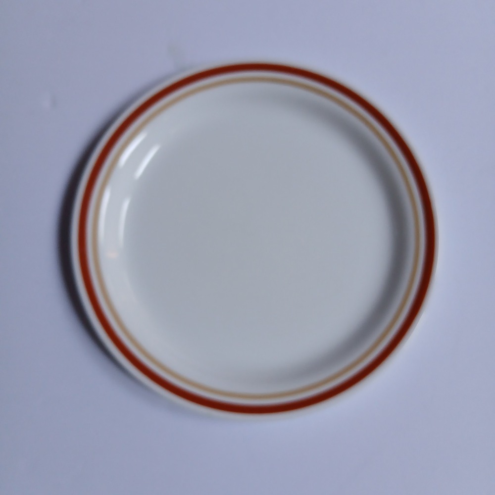 Corelle Corning 8 1/2" CINNAMON CHESTNUT RIM Luncheon Plate